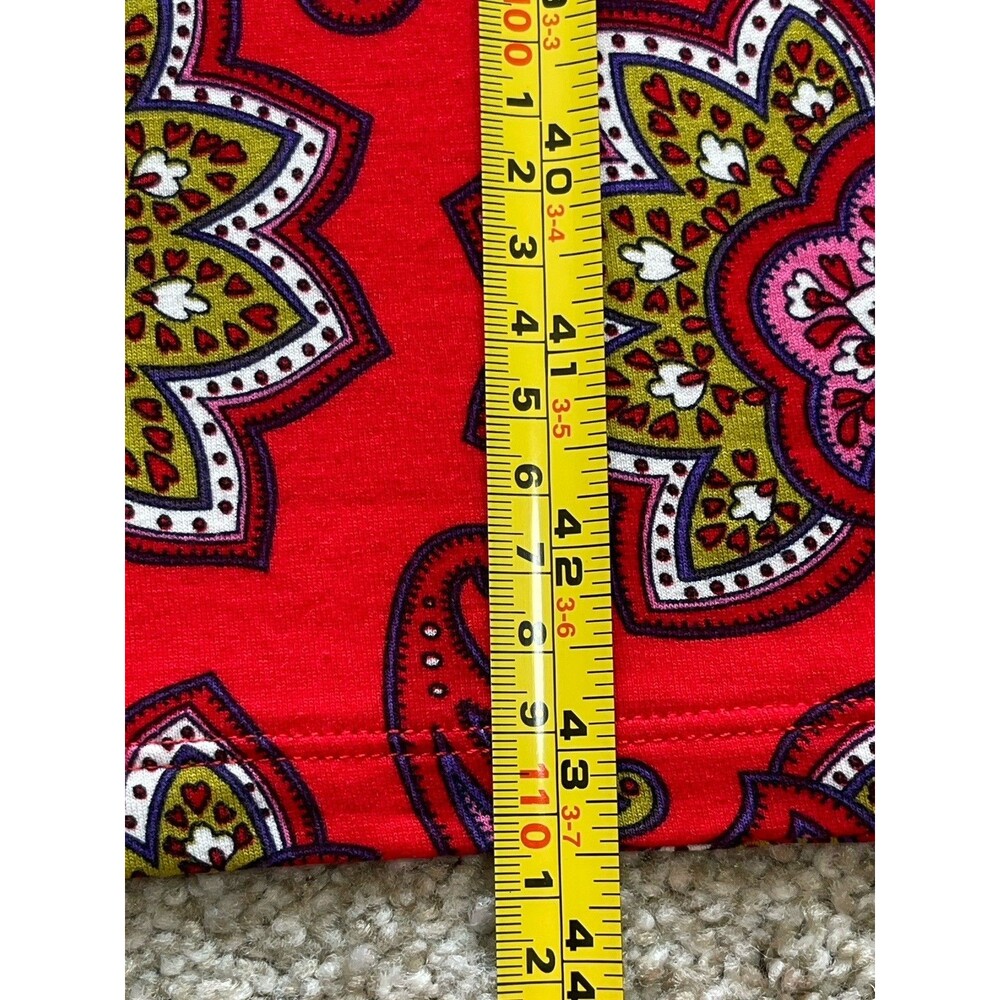 BODEN Thea Long Sleeves Jersey Knit Midi Dress Stretchy US 4P Red Paisley - Picture 12 of 13